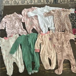 Bundle of size 0-3 baby girl onesies